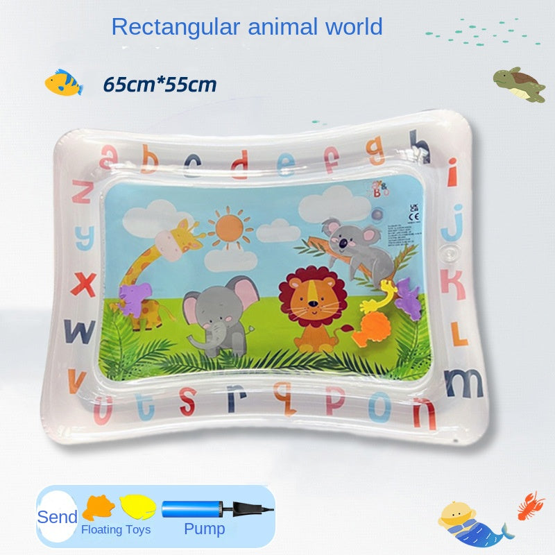 Pet Large Inflatable Water Injection Bed Ice Pad Cat Summer Cooling Breathable Heat Dissipation Scratch-Resistant Anti-Bite Cartoon Little Fish
