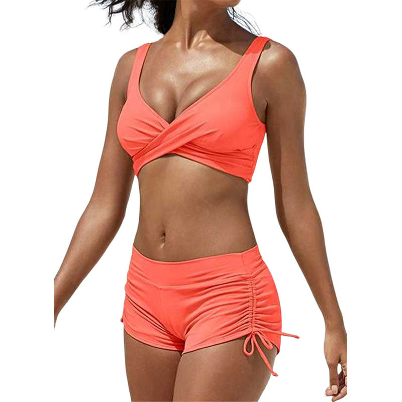 【S-3XL】2024 nou costum de baie bikini boxer cu imprimeu sexy pentru femei