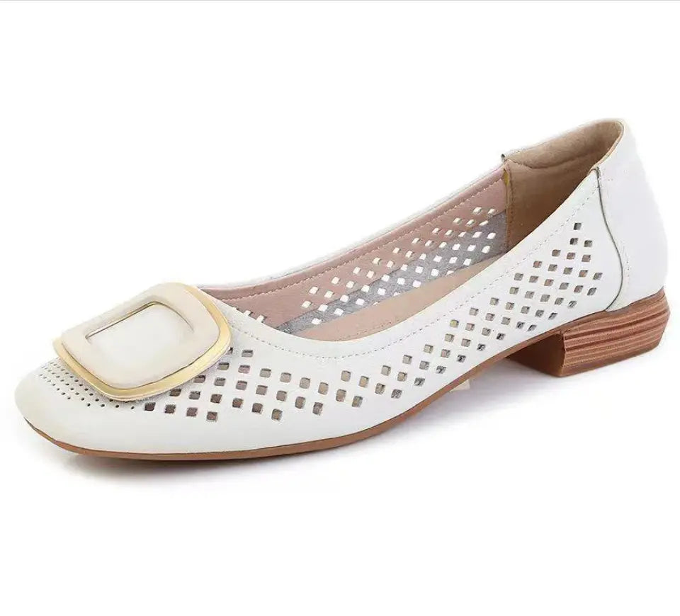 NEW Primăvara Vara Soft Bottom Casual Casual Shallow Mouth Pantofi pentru femei .