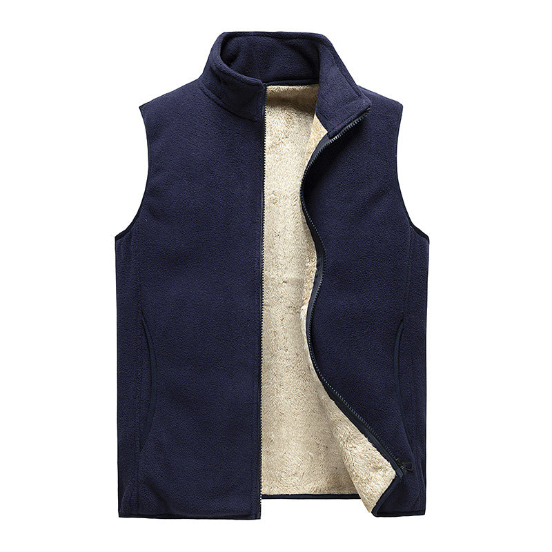 【M-8XL】Vesta bărbătească nouă de toamnă și iarnă, plus cașmir casual, vestă caldă, plus mărime