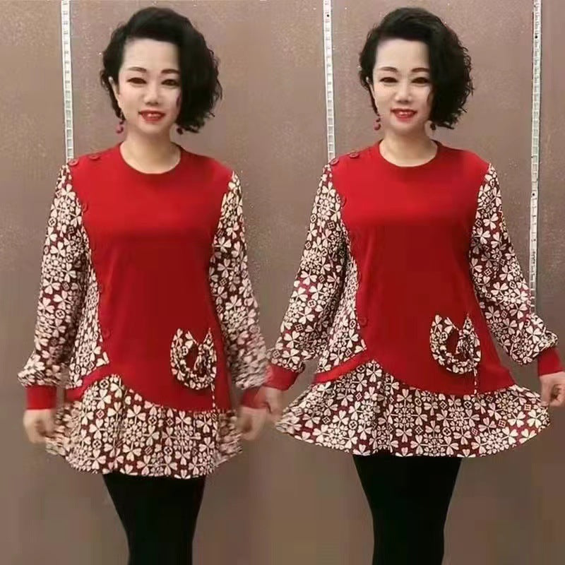 💥【Cumpărați unul, primiți unul gratuit】 ✨🍁Top imprimat cu cusături, toamnă 2023(M-6XL)