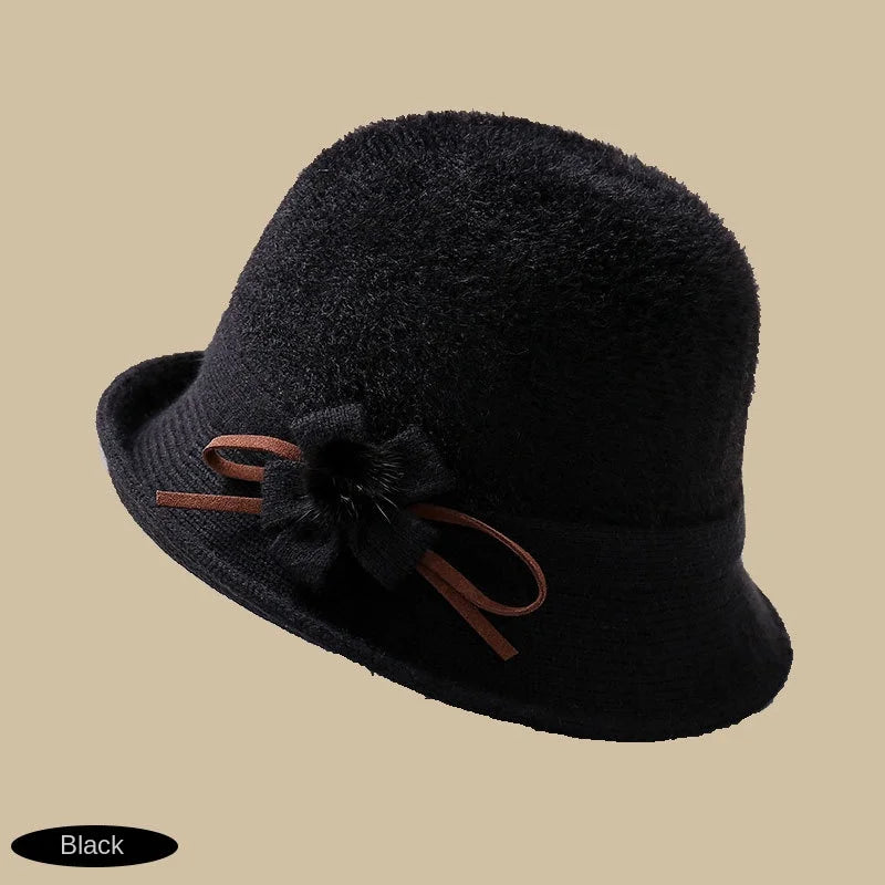 【Cumpărați unul și primiți unul gratuit】Noua pălărie de lână la modă la modă la modă cu margine rulată