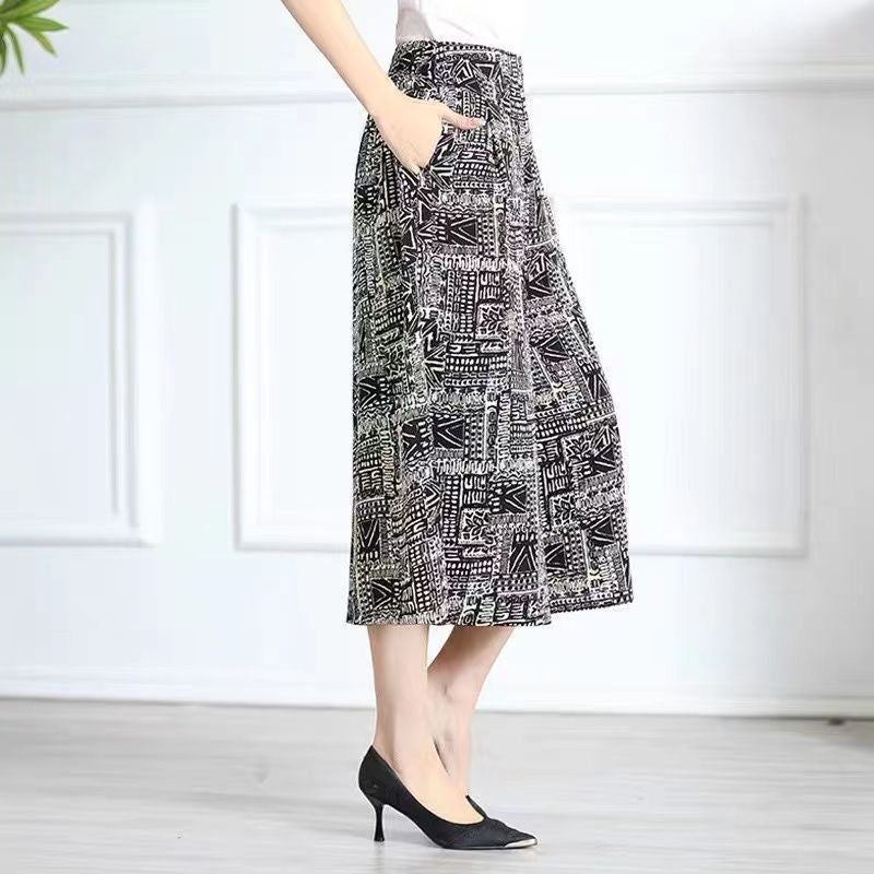 ❤️【Cumpără 1 primești 3 gratis】❤️【M-5XL】2024 Noi pantaloni largi imprimați cu talie înaltă