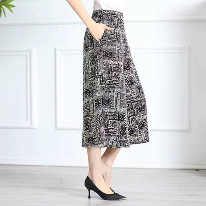 ❤️【Cumpără 1 primești 3 gratis】❤️【M-5XL】2024 Noi pantaloni largi imprimați cu talie înaltă