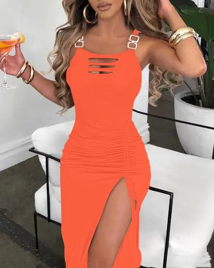 2024 noua rochie sexy cu fanta elastica imprimata