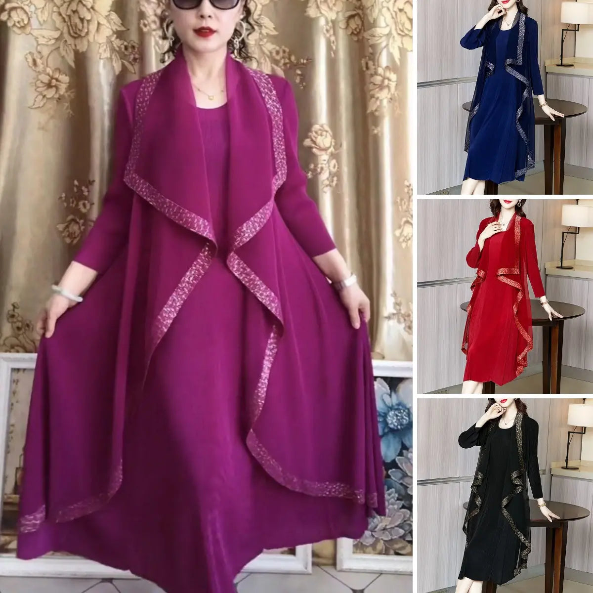 Oferta limitata-2023 Nou set de haine retro de toamnă, cu temperament high-end