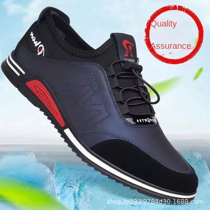 39-44-2024 Pantofi casual din piele la modă pentru bărbați cu tălpi moi, pantofi antiderapanți și rezistenți la uzură, versatili în aer liber