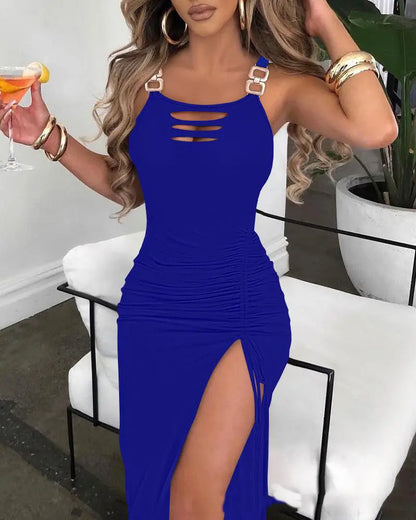 2024 noua rochie sexy cu fanta elastica imprimata