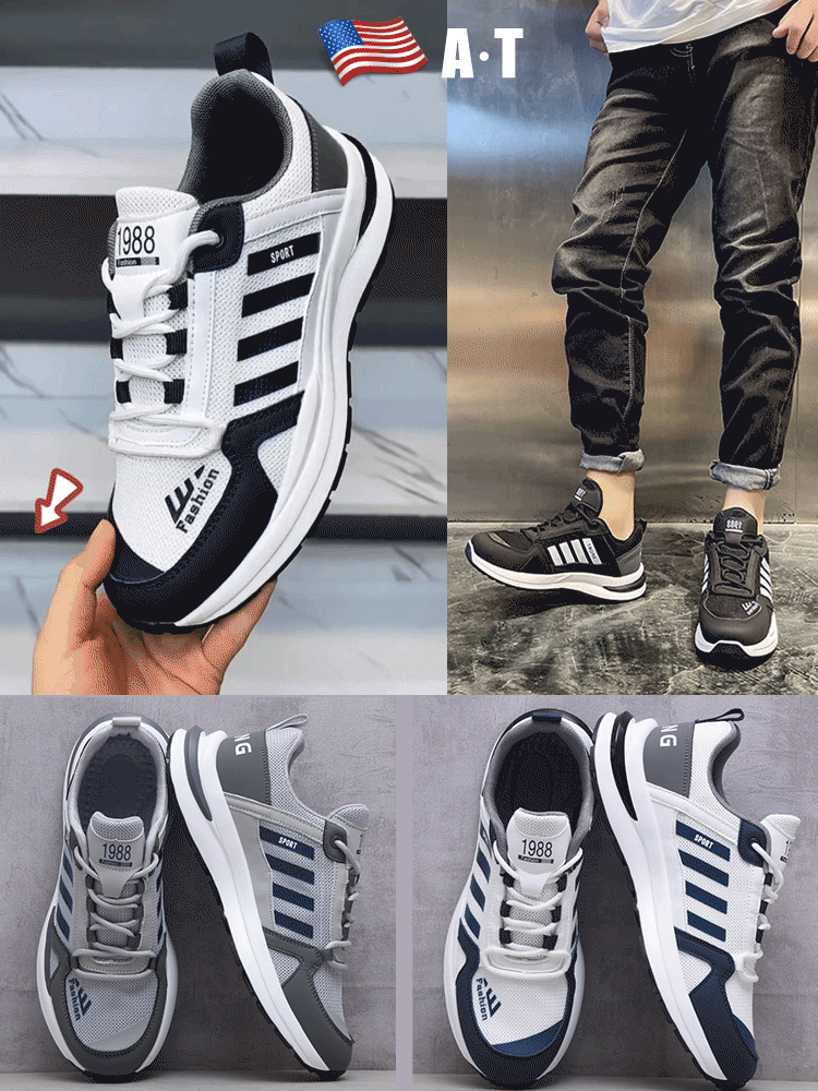 Pantofi de bărbați cu ochiuri respirabile din plasă pentru bărbați Aggan Casual