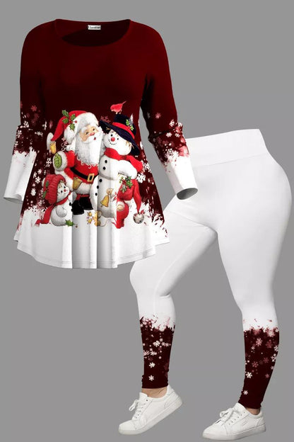 【L-4XL】Craciun lmprimare Creativ 3D Digital Ocazional Costum Loose Crew Gat pentru barbati sifemei