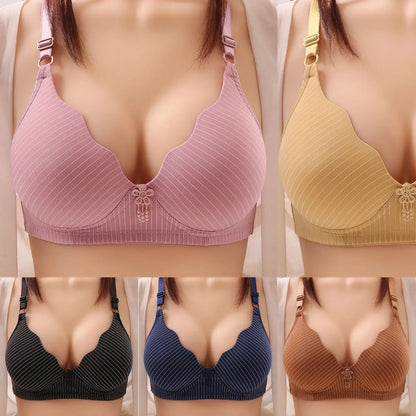 2024 Sutien cu dungi fără fir pentru damă, confortabil și respirabil