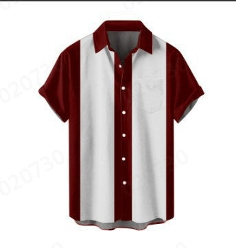 S-6XL 2024 Cămașă pentru bărbați cu model imprimat 3d street casual mânecă scurtă pentru bărbați