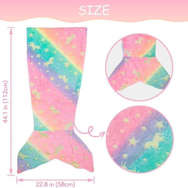 【Cumpără 1 primești 1 gratis】Pătură cu coadă de sirenă pentru copii | MERMAIDREAM