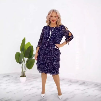 ??[S-5XL]2025 nowa elegancka sukienka jesienna