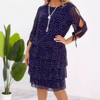 ??[S-5XL]2025 nowa elegancka sukienka jesienna
