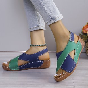 36-43-2024 Papuci cu platformă flatform, sandale de plajă casual cu vârf deschis, versatile