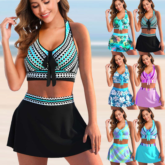 【S-5XL】2024 costum de baie nou cu imprimeu sexy de marime mare, cu uscare rapidă