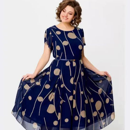 S-5XL 2024 rochie imprimata