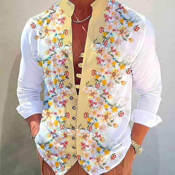 S-6XL-2024 Tricou casual pentru bărbați cu design imprimat 3D 3 mâneci scurte la modă și la modă