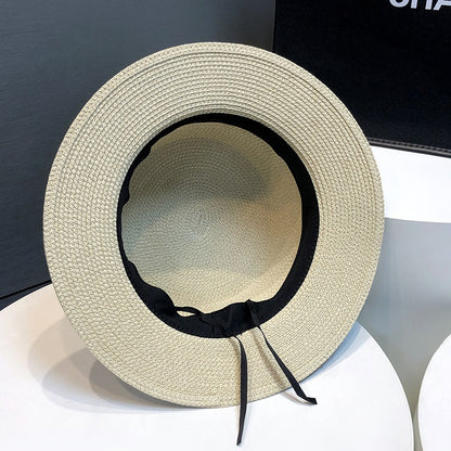 2024 Pălărie de paie de înaltă calitate, vacanță la malul mării, umbrelă de soare, protecție solară, pălărie de soare din paie