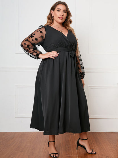 XL-4XL 2024 Rochie de damă largi cu mânecă lungă la modă