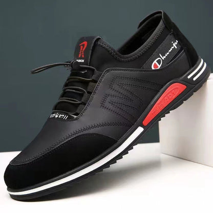 39-44-2024 Pantofi casual din piele la modă pentru bărbați cu tălpi moi, pantofi antiderapanți și rezistenți la uzură, versatili în aer liber