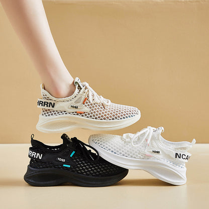 35-40-2024 Fitness running casual fly knit shoes verão tênis respiráveis