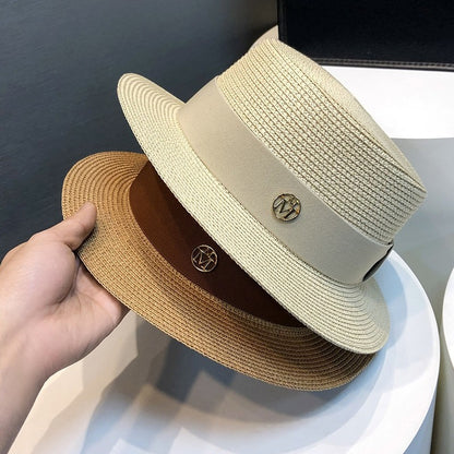 2024 Pălărie de paie de înaltă calitate, vacanță la malul mării, umbrelă de soare, protecție solară, pălărie de soare din paie