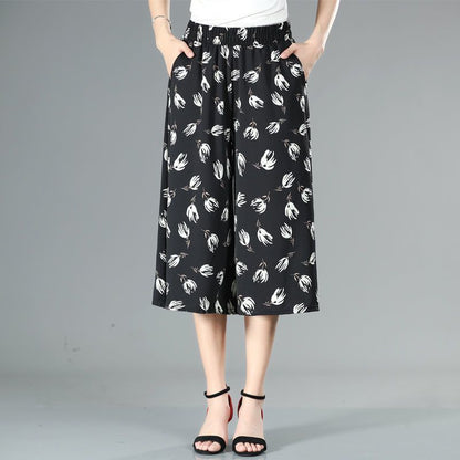 ❤️【Cumpără 1 primești 3 gratis】❤️【M-5XL】2024 Noi pantaloni largi imprimați cu talie înaltă