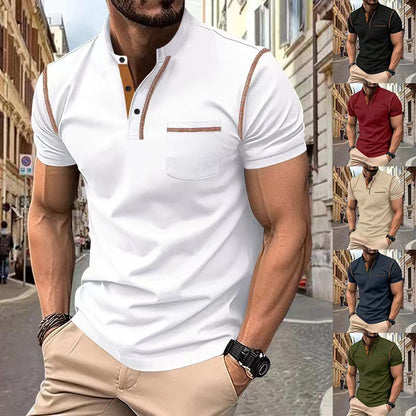 S-3XL-2024 tricou polo casual pentru bărbați, cu uscare rapidă, care absoarbe transpirația
