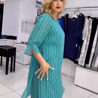 😍😍【Cumpără 1 primești 1 gratis】【S-5XL】 ❤️2024 Noi rochii de înaltă calitate din sifon de înaltă calitate