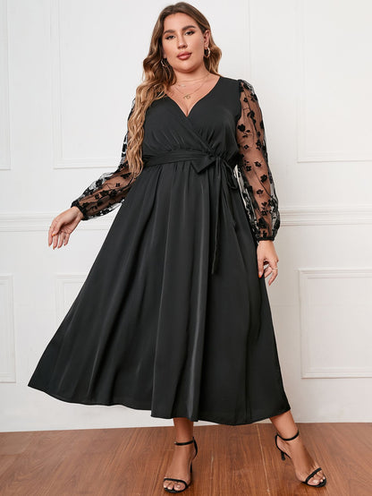 XL-4XL 2024 Rochie de damă largi cu mânecă lungă la modă