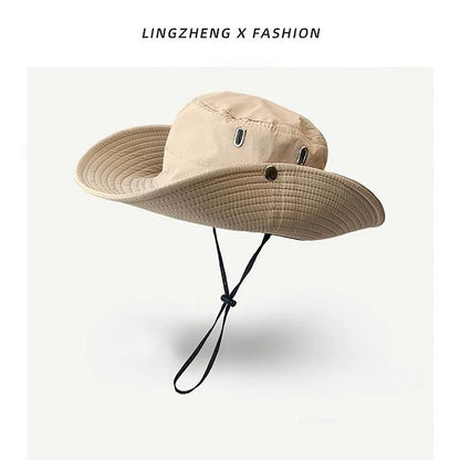 2024 Camping montan șnur pălărie pescar alpinism pescuit western cowboy pălărie