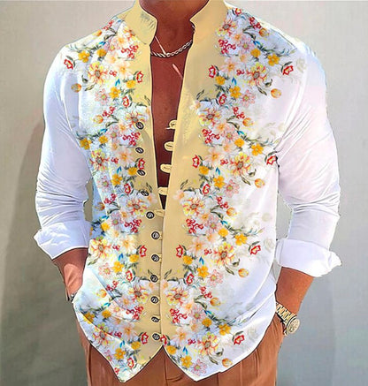 S-6XL-2024 Tricou casual pentru bărbați cu design imprimat 3D 3 mâneci scurte la modă și la modă