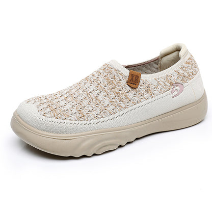 35-41-2024 Pantofi slip-on confortabili cu talpă moale pentru doamne cu talpă cu platformă, pantofi casual antiderapanți