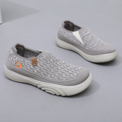 35-41-2024 Pantofi slip-on confortabili cu talpă moale pentru doamne cu talpă cu platformă, pantofi casual antiderapanți
