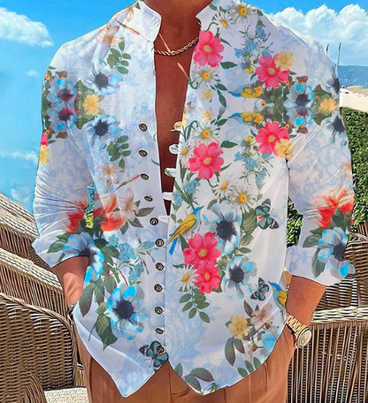 S-6XL-2024 Tricou casual pentru bărbați cu design imprimat 3D 3 mâneci scurte la modă și la modă