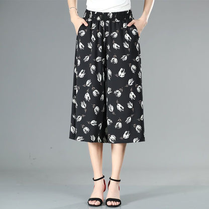 ❤️【Cumpără 1 primești 3 gratis】❤️【M-5XL】2024 Noi pantaloni largi imprimați cu talie înaltă