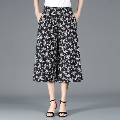 ❤️【Cumpără 1 primești 3 gratis】❤️【M-5XL】2024 Noi pantaloni largi imprimați cu talie înaltă
