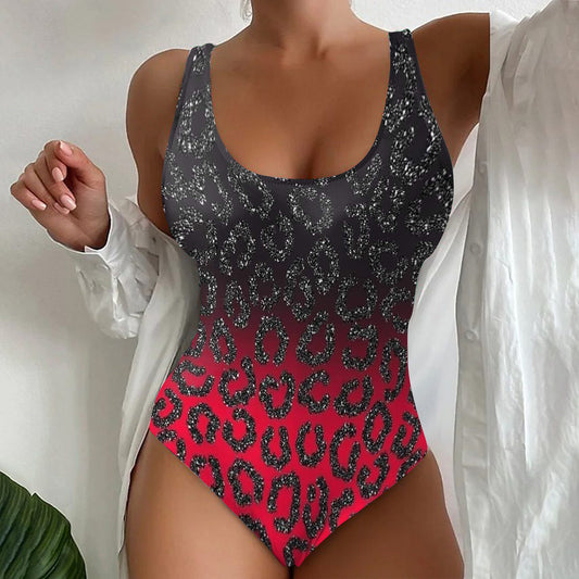 [S-4XL] 2024 Comerț exterior transfrontalier Costum de baie pentru plajă, pe malul mării, cu vopsire în cravată, imprimare 3D, costum de baie, dintr-o singură piesă, de vară europeană și americană