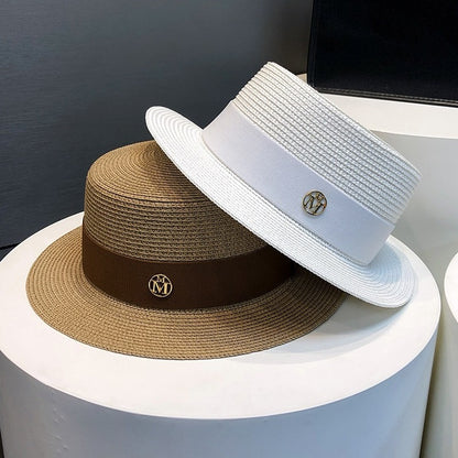 2024 Pălărie de paie de înaltă calitate, vacanță la malul mării, umbrelă de soare, protecție solară, pălărie de soare din paie