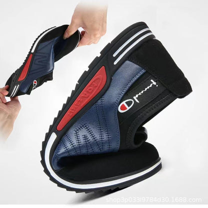 39-44-2024 Pantofi casual din piele la modă pentru bărbați cu tălpi moi, pantofi antiderapanți și rezistenți la uzură, versatili în aer liber