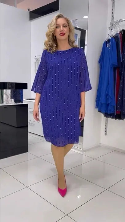 😍😍【Cumpără 1 primești 1 gratis】【S-5XL】 ❤️2024 Noi rochii de înaltă calitate din sifon de înaltă calitate