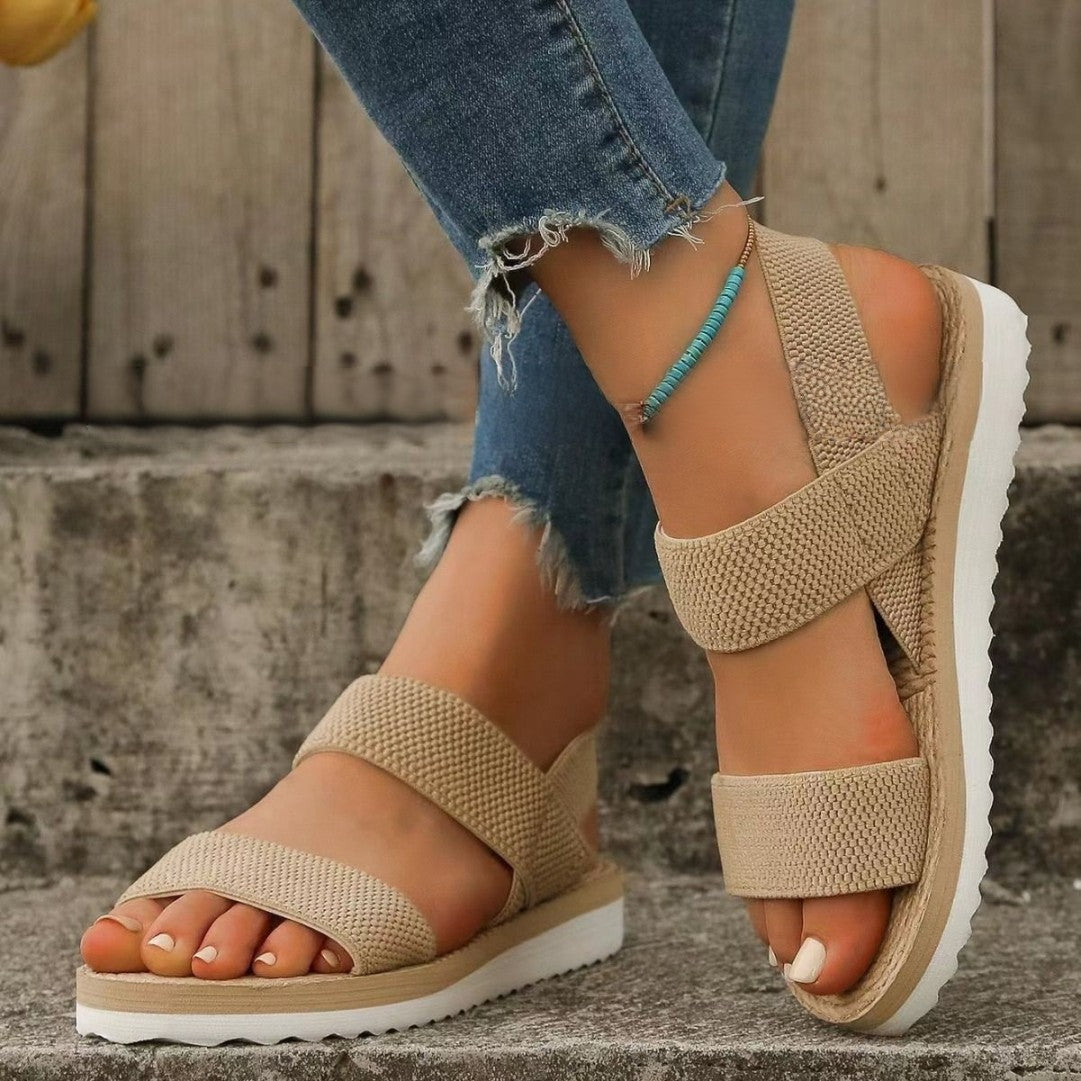 【36-41】2024 noi sandale anti-alunecare și rezistente la uzură pentru femei, cu talpă moale