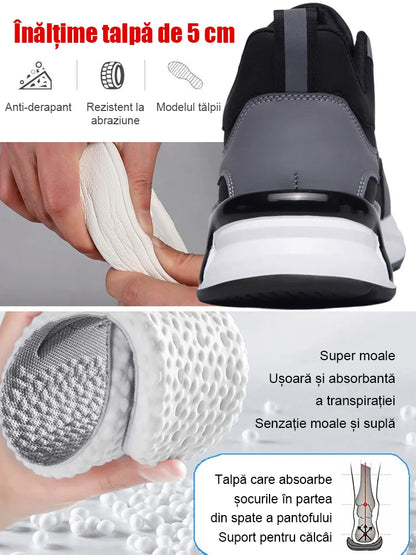 Pantofi de bărbați cu ochiuri respirabile din plasă pentru bărbați Aggan Casual