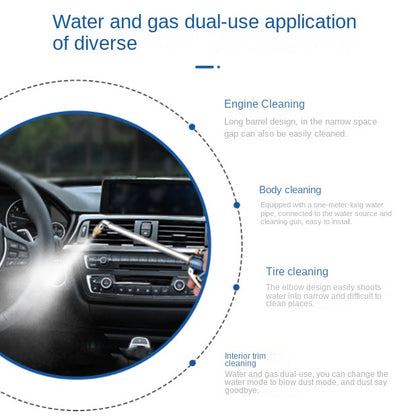 2024 Cot prelungit pistol de suflare de înaltă presiune frumusețe spălare auto pistol de curățare