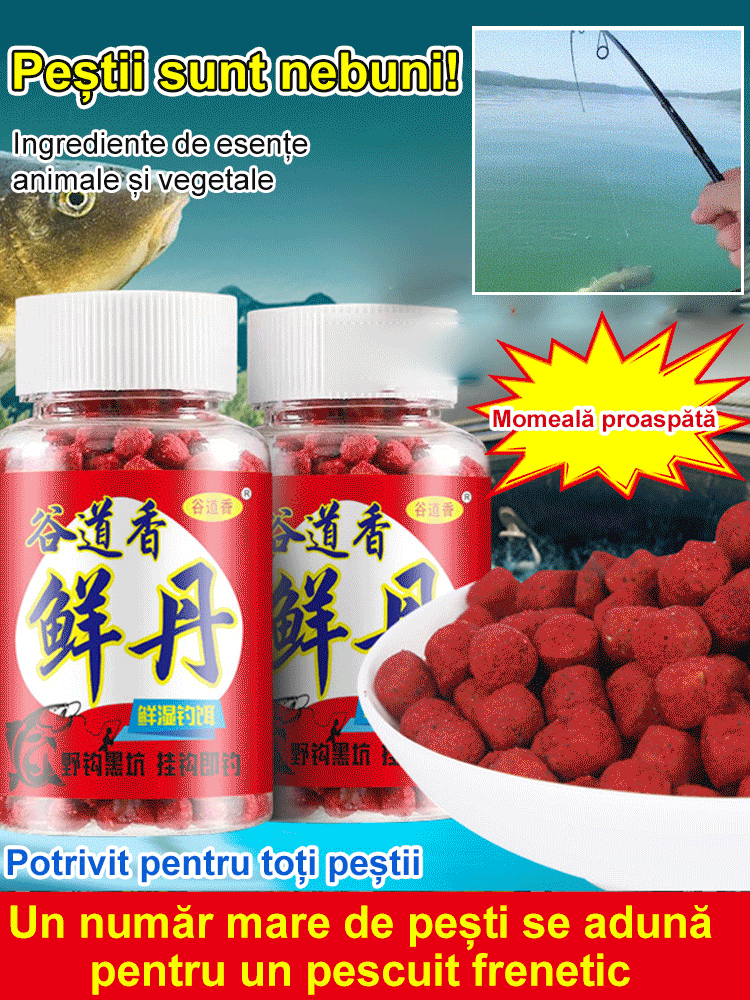 【Prindeți pește în câteva secunde】【5/10/15 piesă 】Particule proaspete de momeală din proteine animale Marfă cautată