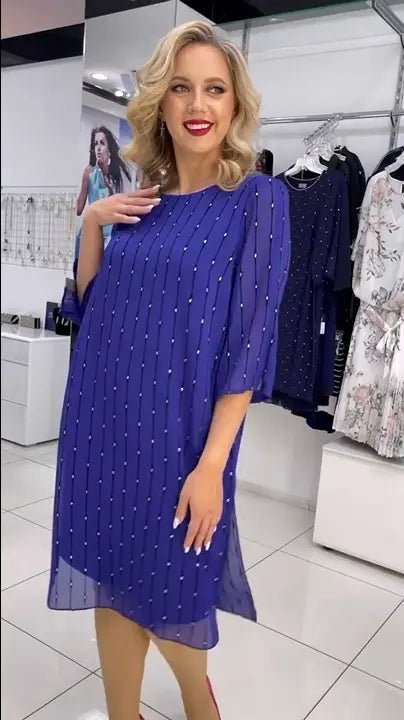 😍😍【Cumpără 1 primești 1 gratis】【S-5XL】 ❤️2024 Noi rochii de înaltă calitate din sifon de înaltă calitate