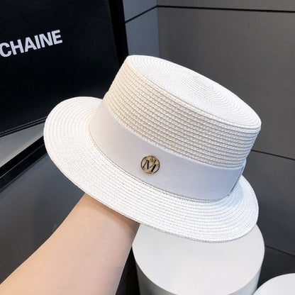 2024 Pălărie de paie de înaltă calitate, vacanță la malul mării, umbrelă de soare, protecție solară, pălărie de soare din paie