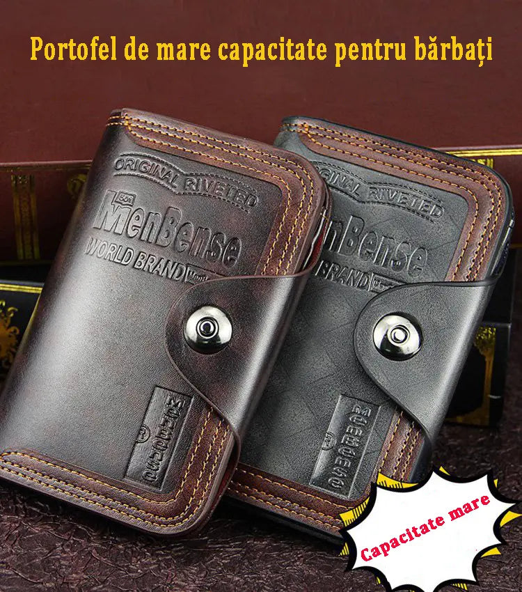 【Cumpără 1 primești 1 gratis】Bărbați din piele portofel de mare capacitate